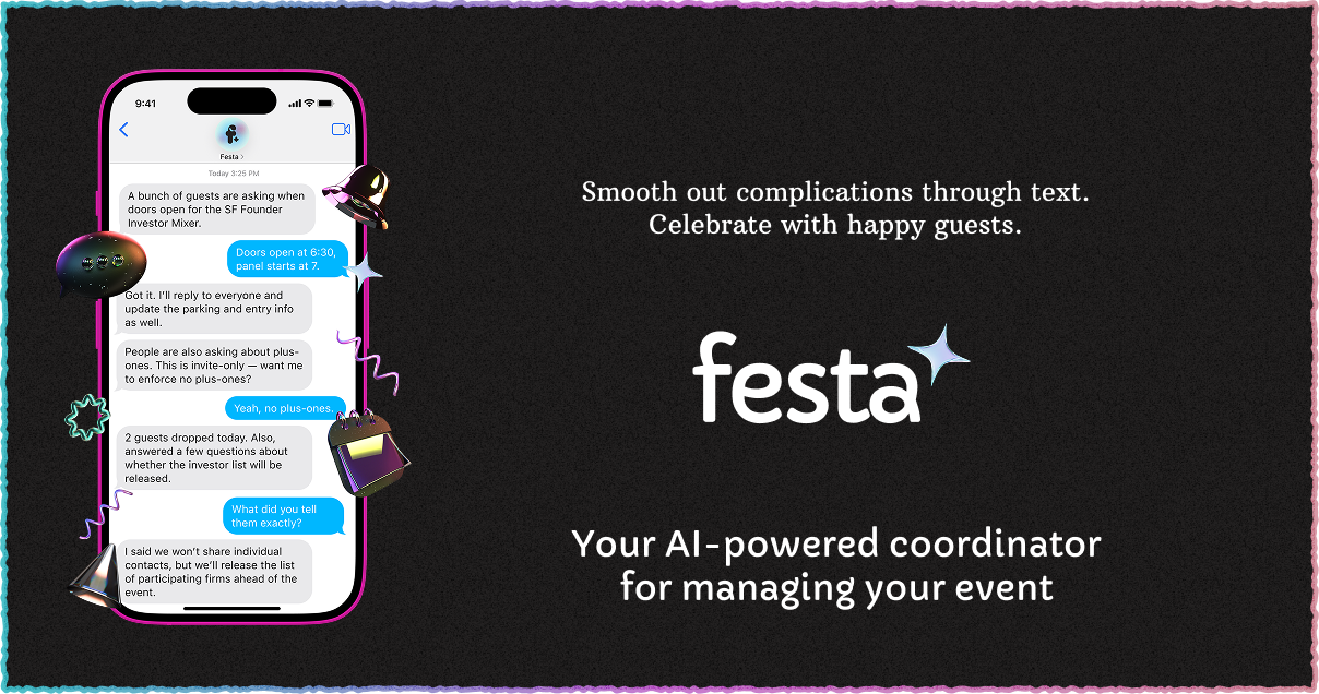 Festa | AI-native OS for events screenshot 1